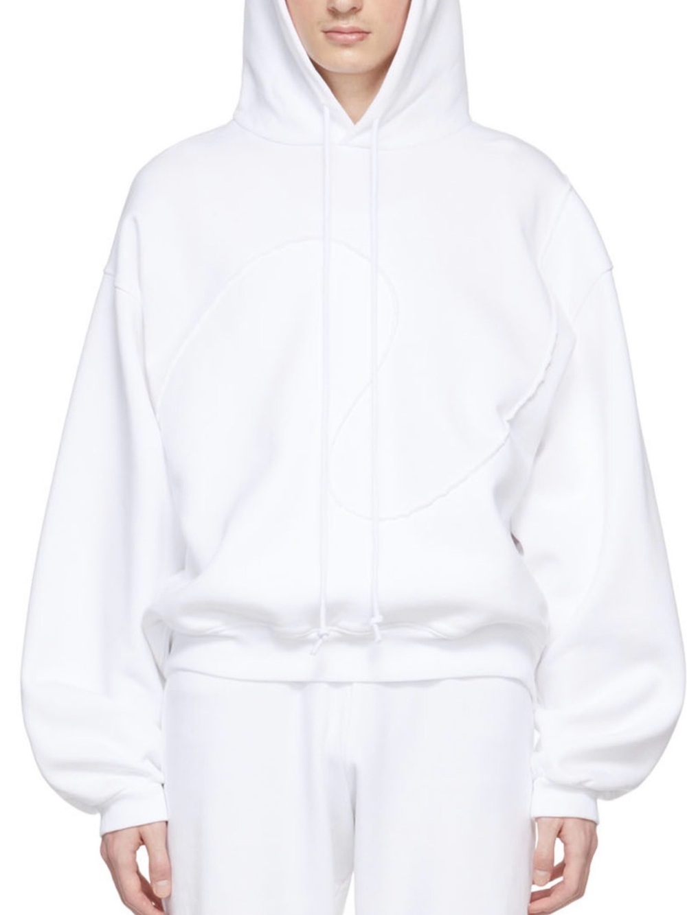 ERL white/white hoodie—from the iconic Fall/Winter 2022 "wave" collection